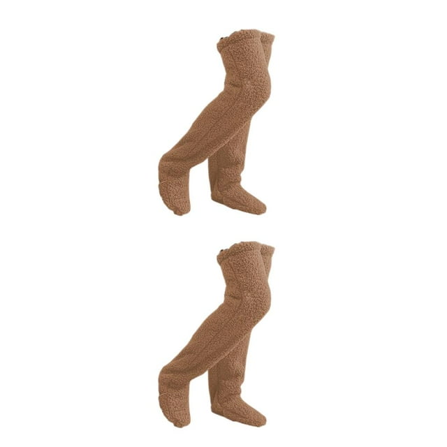 Maytalsory Stay And Warm With Winter Cozy Socks Any Occasion Cozy Slipper Socks Socks For Slipper brown 2Set