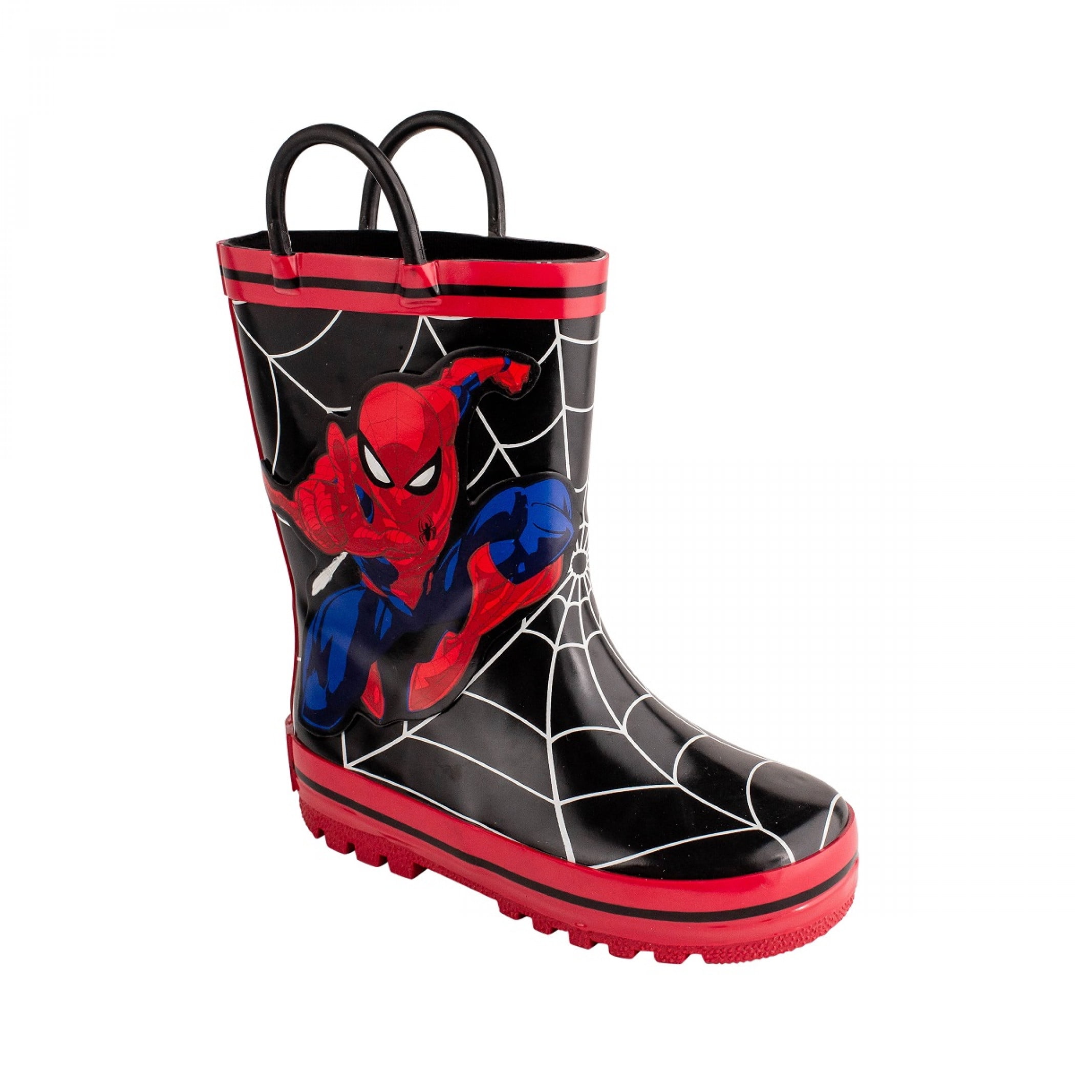 Marvel Avengers 3D Rubber Wellington Boots Kids Super Hero Snow Rain Wellies 