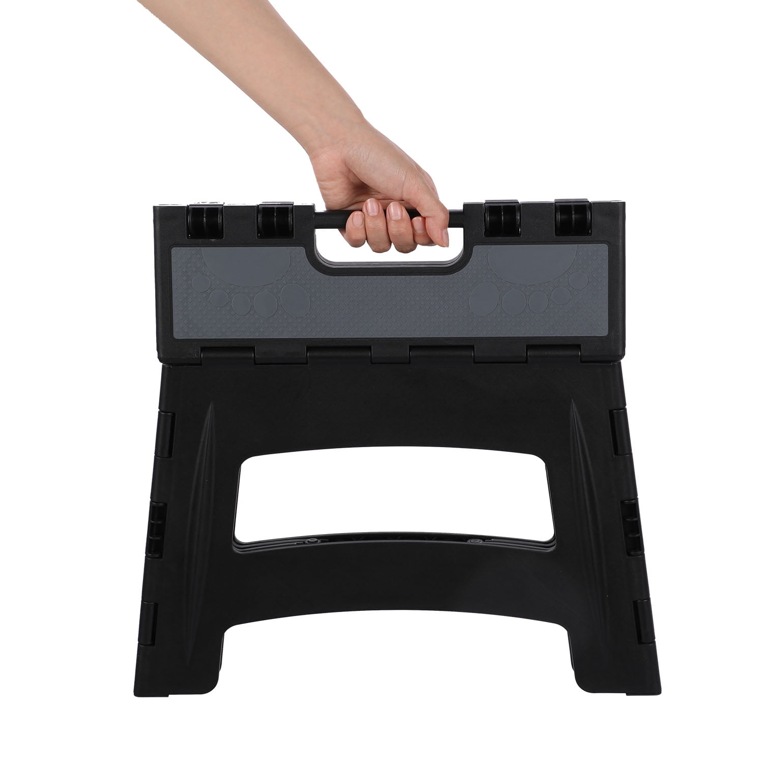 Farmora 12 inch Anti-Slip Step Stool 300 lb Capacity, Black