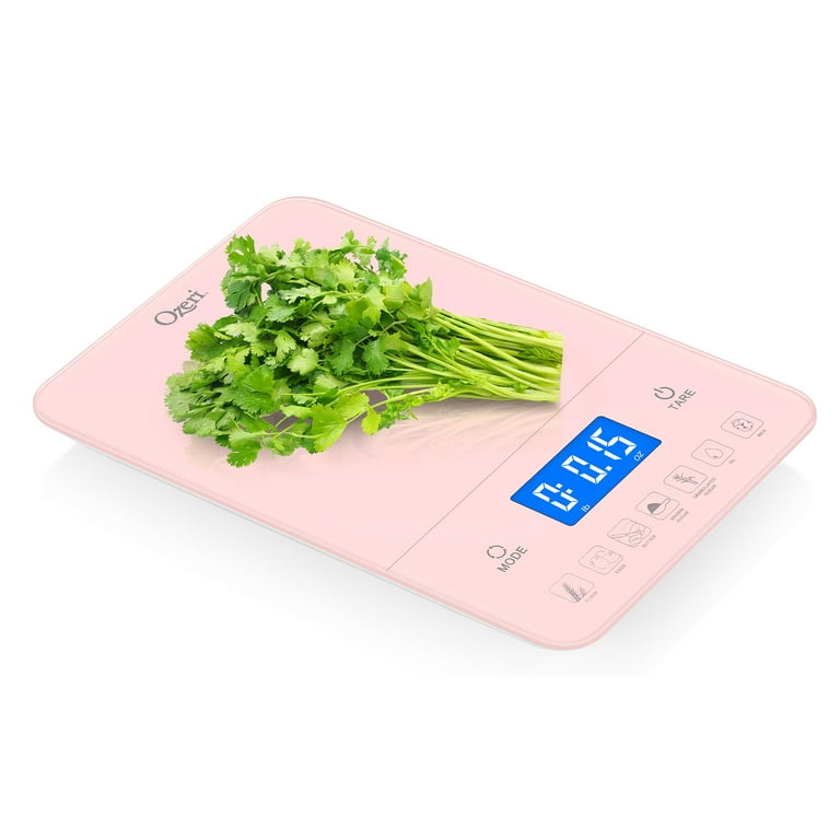 Ozeri Touch III 22 lbs (10 kg) Digital Kitchen Scale with Calorie Counter,  in Tempered Glass
