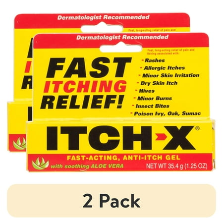(2 pack) Itch-X Fast-Acting Anti-Itch Gel