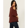 thumbnail image 5 of Shyanne Women's Short Sleeve Cold Shoulder Top - SWSP24W64-BN XXX-  US, 5 of 5