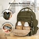 thumbnail image 3 of Mochila para pañales KeaBabies PLAY 12L de piel sintética impermeable, 3 of 9