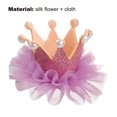 thumbnail image 6 of SPRING PARK Pet Cat Dog Crown Decor Delicate Hat Anti-fall Headgear for Small Animals Puppy Costume Hairpin Decor, 6 of 7