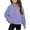 Purple, variant on Cute Clothes for Teen Girls - Half Zip Crop Sweatshirt for Girls Lightweight Fall Pullover 5-16 Years Watermelon Red 120