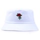 thumbnail image 4 of Sombrero de pescador con bordado de rosas para mujer, gorro de pescador con bordado de rosas, tendencia de primavera y otoño, protector solar para exteriores, Europa y Estados Unidos, 4 of 5