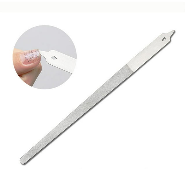 Double-Sided Nail File Stainless Steel Polishing Sand Strip Nail Polisher Nail Tool