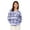 Blue, variant on Moomaya V Neck Long Sleeve Printed Rayon Shirt - Women's Casual Printed Shirt