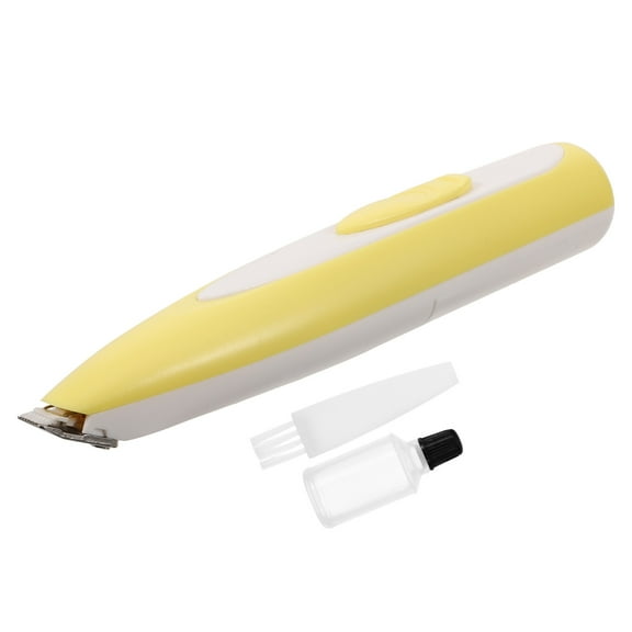 LEORX Quiet Electric Pet Hair Trimmer for Dogs and Cats with Precise Trimming Capabilities Yellow Plastic