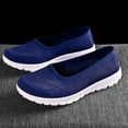 thumbnail image 5 of GUOBIOZIY Shoes for Women, Breathable Soft Shoes Slip on Shoes Slip in Sneakers Arch Support(Dark Blue,7), 5 of 7
