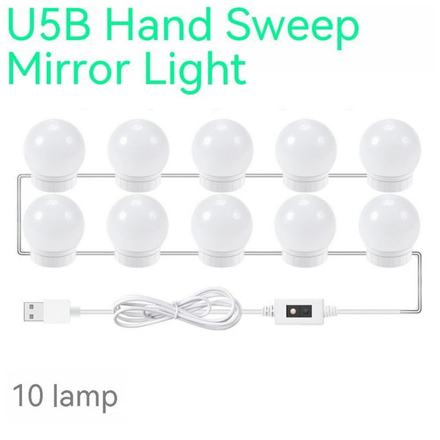 Led Makeup Mirror Lights Waterproof Dimmable High Brightness Eye Caring Infrared Sensor Vanity Mirror Lights