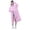 Pink, variant on JOANKDMI Waterproof Rain Jacket Women Reusable Long Rain Poncho Lightweight Rainwear with Drawstring Hood Elastic Cuffs Portable Emergency Raincoats for Travel Theme Park