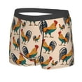 thumbnail image 2 of Naloa Rooster Print Mens Underwear - Boxers for Men, Classic Briefs for Men, 2 of 9
