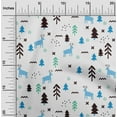 thumbnail image 4 of oneOone Silk Tabby White Fabric Christmas Diy Clothing Quilting Fabric Print Fabric By Yard 42 Inch Wide, 4 of 5