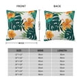 thumbnail image 4 of YFYANG Square Decorative Throw Pillow Case (Without Pillow Insert), Watercolor Tropical Plant Flowers Bedroom Sofa Car Cushion Cover, 26"x26", 4 of 9