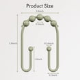 thumbnail image 5 of 12 Pcs Shower Curtain Hooks, Metal Shower Curtain Rings Rust Proof, Double Sided Shower Curtain Hooks for Shower Curtain Liner Smooth, 5 of 7