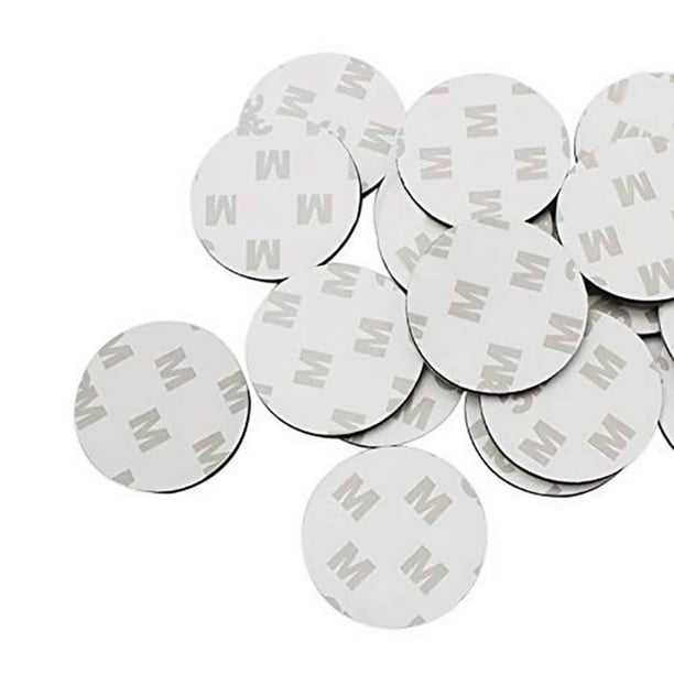 Manfiter Self Adhesive Dots, 20pcs/50pcs 3M Double Sided Black Foam Tape Strong Adhesive Dot