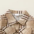thumbnail image 4 of Happy Town Baby Boys Girls Plaid Flannel Jacket Long Sleeve Button Up Shirt Fall Winter Kids Coat, 4 of 8
