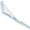 thumbnail image 5 of 2 Pcs 40cm Métal Blanc Triangle Pliage Support Support Support Support Mural, Cadeau Max, 5 of 5