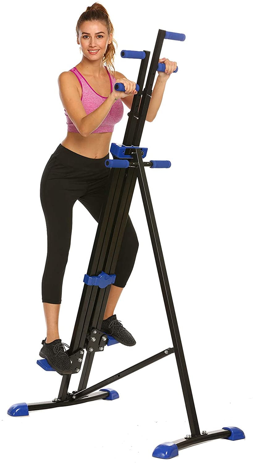 EBTOOLS Vertical Climber Exercise Machine Step Machines Professional Cardio Training Stair Stepper for Fitness Aerobic Exercise in Home Gym Office 