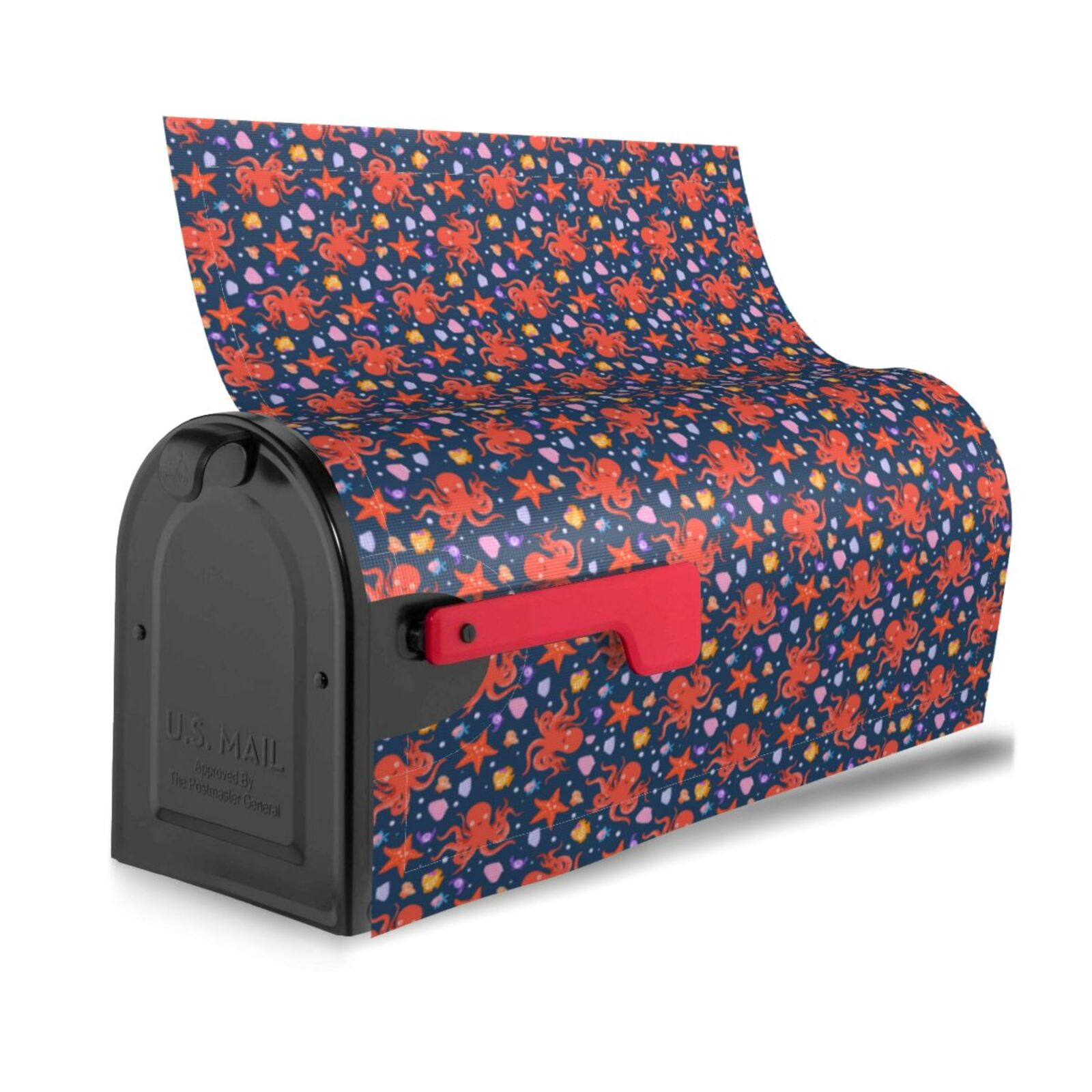 Xecao sea animals for Mailbox Cover with Magnetic Strips, Waterproof and Sunscreen, Adds a Decorative Touch to Your Garden Yard-21x18 in