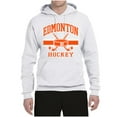 thumbnail image 2 of Wild Bobby City of Edmonton Hockey Fantasy Fan Sports Unisex Hoodie Sweatshirt, White, 3X-Large, 2 of 5