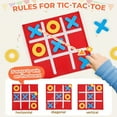 thumbnail image 3 of Juego de tres en raya Juego familiar Juegos de estrategia Rompecabezas Cero y cruces para 12 Uds., 3 of 9