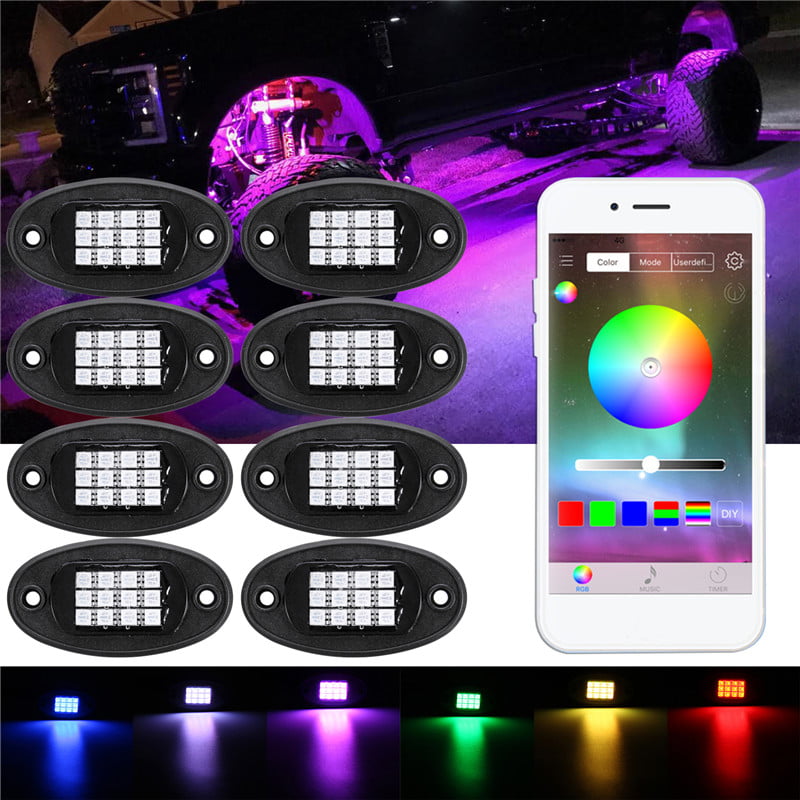 1x Car Interior Atmosphere Neon Lights Colorful LED USB RGB Decor Music Lamp BR 