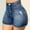 Blue, variant on Pgeraug Pants for Women Broken Denim Shorts Ripped Jeans High Waisted Hotpant Slim Fit Pantalones Jeans for Women Blue L