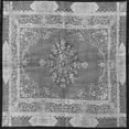 thumbnail image 1 of Ahgly Company Indoor Square Medallion Gray Traditional Area Rugs, 8' Square, 1 of 1