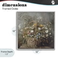 thumbnail image 4 of Stupell Industries Cottage Rustic Basket with Flowers Gray Framed Giclee Art, 12 x 12, by Lazar Studio, 4 of 8