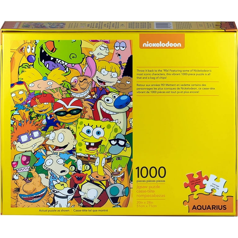 Aquarus 1000 pece Nckelodeon puzzle! Took us all weekend : r