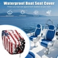 thumbnail image 6 of KUIFORTI American Flag Eagle Golf Cart Seat Covers Comfortable Durable Travel Sports Cart Seat Cushion Covers Fits for EZGO, Yamaha, Club Car and More 2 Seats Golf Carts, 6 of 7