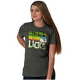 thumbnail image 4 of St Paddys Get In Your Licks Candy Owl Men's Graphic T Shirt Tees Brisco Brands M, 4 of 6
