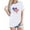 White, variant on POTETI TShirts 4th of July Women Independence Day Carnival Short Sleeve Crew Neck American Flag Print Tunic T-Shirts Tops
