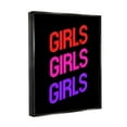 thumbnail image 3 of Stupell Industries Vivid Neon Girls Sign Inspirational Painting Black Floater Framed Canvas Art Print Wall Art, 17 x 21, 3 of 10