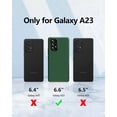 thumbnail image 6 of 【3 in 1 for Samsung Galaxy A23 5G case, with 2 Pack Screen Protector, Camera Protection，Liquid Silicone Slim Shockproof Protective Phone Case [Microfiber Lining] (Alpine Green), 6 of 6