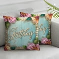 thumbnail image 3 of nygtbtfer  Happy Mothers Day Throw Pillow Covers Set of 2 Decorative Floral Cushion Cases Home Decorations Indoor for Bed Sofa  White, 3 of 7