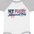 thumbnail image 4 of Inktastic My First Memorial Day Grunge with Fireworks Boys or Girls Baby Bodysuit, 4 of 5