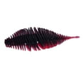 thumbnail image 3 of harayaa Soft Fishing Lure Worm Grub Maggots Lure for Trout Bass Freshwater Saltwater Red Black, 3 of 9
