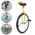 thumbnail image 3 of 24" Yellow Unicycle - Manganese Steel & Alloy Build, 70kg Load, Adjustable Seat, 1.75m+ Suitable, Great for Fitness, Balance Training, Ideal for 7 - 60 Y/O, 3 of 16