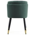 thumbnail image 5 of Manhattan Comfort Zephyr 18.9" Velvet & Wood Dining Chair in Hunter Green, 5 of 5