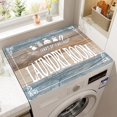 thumbnail image 1 of [Absorbent | Dust-Proof] Absorbent, Dust-Proof 1pc Laundry Room Washer & Dryer Cover Mat | Easy to Clean, Versatile for Kitchen & Bathroom | with "Laundry Room" Design, 1 of 10