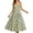 C1-Beige540, variant on Womens Polka Dot Midi Dress Double Thin Straps Tie Waist Flared Hem Wedding Guest Long Dress