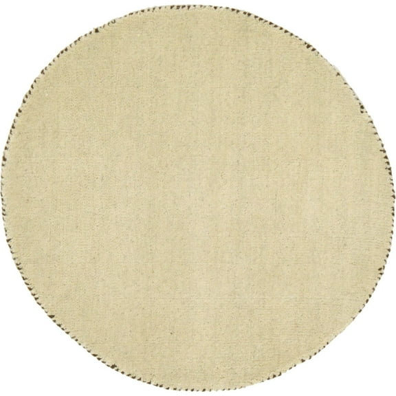 Unique Loom Solid Gava Collection Area Rug - Solid Gava (9' 10" Round Beige)