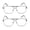 2PK-Gunmetal, variant on EYE ZOOM 2 Pack Men Metal Frame Square Aviator Style Geek Reading Glasses with Case , Gold, +3.50