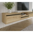thumbnail image 3 of Hawana 71'' Floating Tv Stand Oak-Wooden Black, 3 of 11