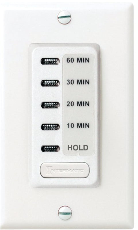 NEW Intermatic FD30M 30 Minute Spring Loaded Wall Timer Ceiling Fan Lights Ivory 