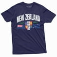 thumbnail image 4 of New Zealand T-Shirt Mens Womens Kiwi New Zealand Flag Tee Shirt (4X-Large Grey), 4 of 6