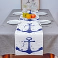 thumbnail image 4 of Anchor Watercolour Art Table Runner Home Kitchen Dining Table r Tablecloth and Placemats Wedding Table r, 4 of 7